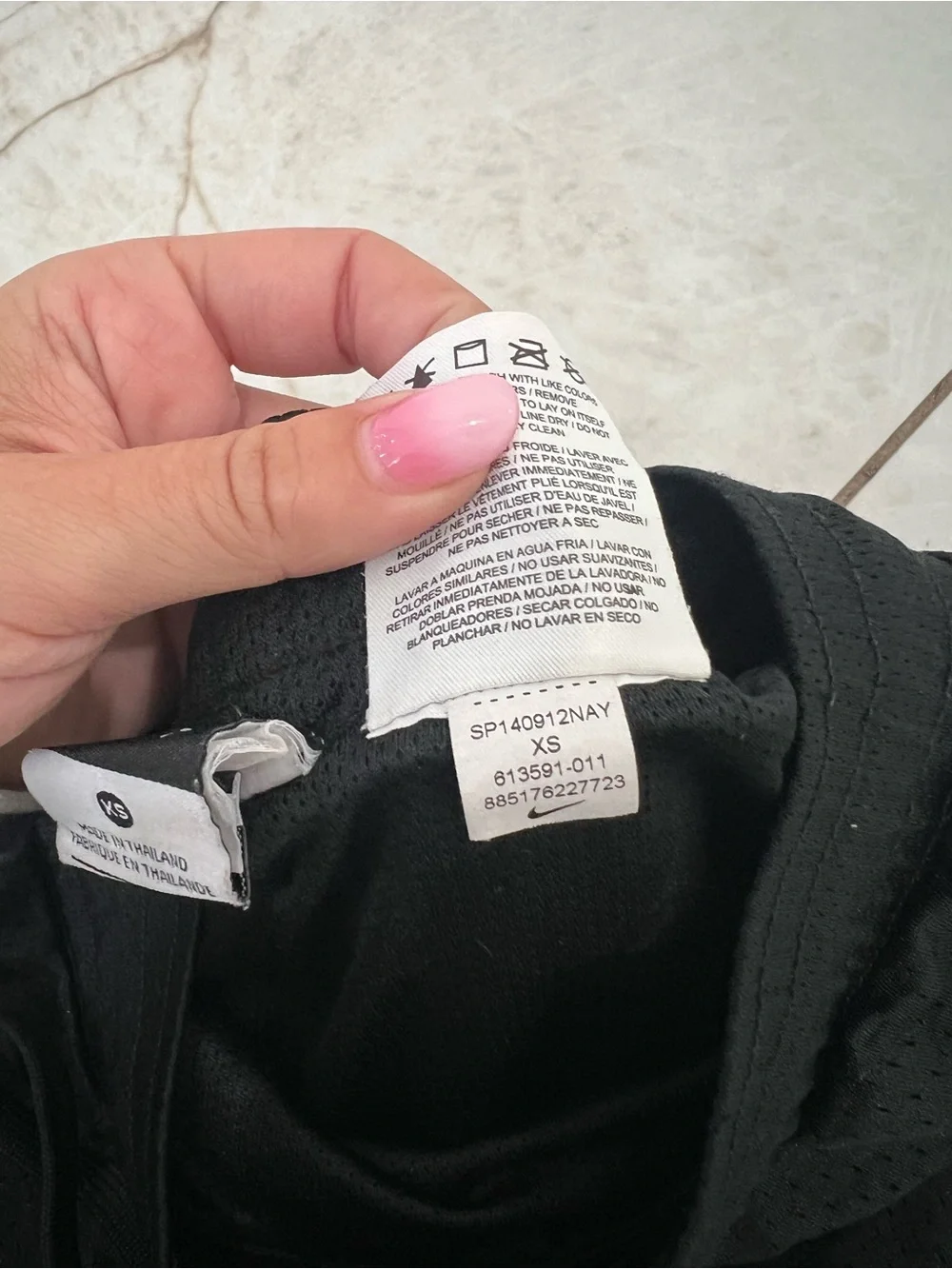 Nike Black Athletic Mesh Shorts Size XS